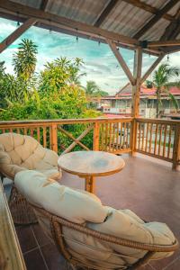 En balkon eller terrasse på Casa Lia Bocas