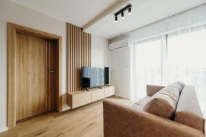 TV a/nebo společenská místnost v ubytování Apartamenty Zaczernie
