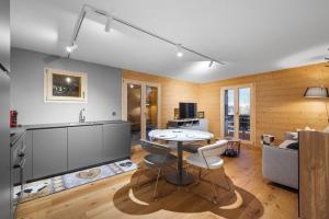 Køkken eller tekøkken på Beauregard C - nid douillet alpin - 2 personnes