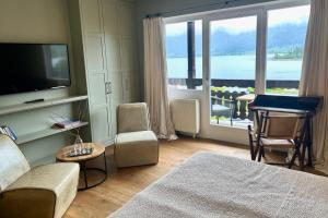 TV/trung tâm giải trí tại Strandhotel Margaretha