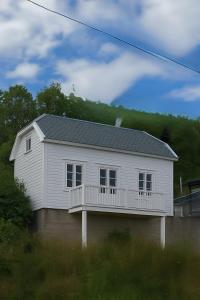 Bygningen som feriehuset ligger i