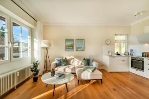 Kuchyň nebo kuchyňský kout v ubytování Ferienwohnung Waldglück