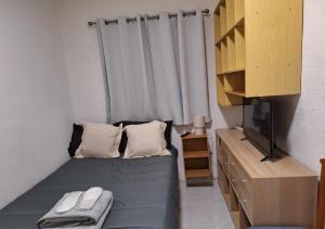 En eller flere senge i et værelse på Chalet antiguo reformado