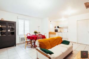 Køkken eller tekøkken på Biscarrosse centre Duplex avec terrasse 6 personnes