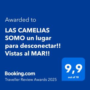 擞莫"LAS CAMELIAS SOMO" un lugar para desconectar!! Vistas al MAR!!的一张手机屏幕截图，上面显示文字“wanted to las camillas somo”。