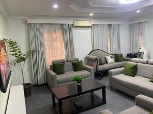 Χώρος καθιστικού στο Orange Bricks House