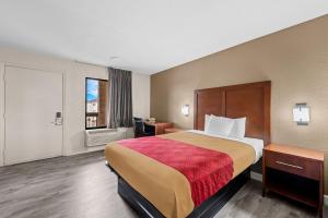 Postel nebo postele na pokoji v ubytování Econo Lodge Kannapolis - Concord