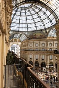 a view of a building with a glass domed ceiling at Galleria Vik Milano - Townhouse Galleria - Small Luxury Hotels of the World in Milan