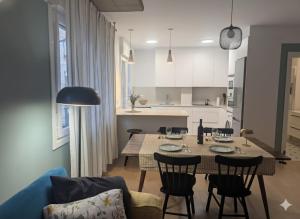 Kuchyň nebo kuchyňský kout v ubytování Apartamento enbata