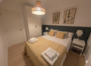 Postel nebo postele na pokoji v ubytování Apartamento enbata