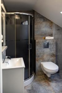 Koupelna v ubytování Villa Solaris