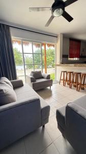 Posezení v ubytování Casa Azul Mahahual