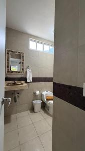 Koupelna v ubytování Casa Azul Mahahual