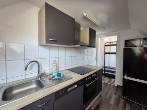 Kuchyň nebo kuchyňský kout v ubytování Mikra Homes24 in Meerane + 2 fotografie