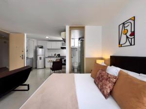 Kuchyň nebo kuchyňský kout v ubytování Amoblados Casa de Pinos Bucaramanga + 10 fotografií