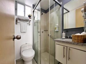 Koupelna v ubytování Amoblados Casa de Pinos Bucaramanga