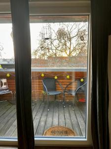 En balkon eller terrasse på Terrassenwohnung am Weißen Ross