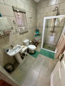 Et badeværelse på Prag Overnight Room