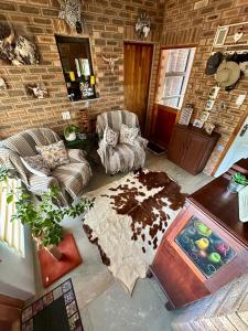 Et opholdsområde på Prag Overnight Room