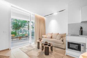 Kuchyň nebo kuchyňský kout v ubytování Beautiful garden suite