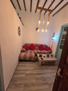 Ένα ή περισσότερα κρεβάτια σε δωμάτιο στο Casa Timoteo