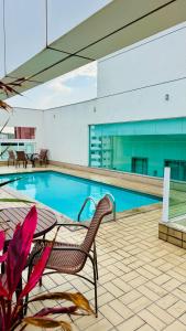 Бассейн в Praia do Canto Apart Hotel Varanda frente mar или поблизости +11 фотографий