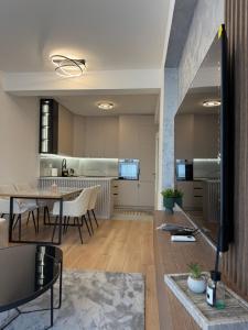 Nhà bếp/bếp nhỏ tại Apartman Obala