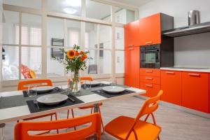 Kuchyň nebo kuchyňský kout v ubytování Le Finestre su Via Veneto