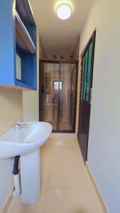 Koupelna v ubytování Jabulani Lodge