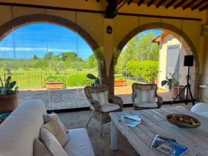 Posezení v ubytování La Torretta