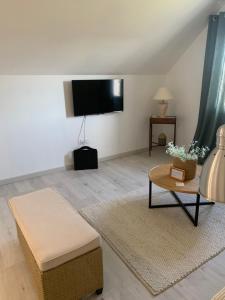 TV a/nebo společenská místnost v ubytování Cottage garden