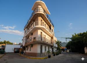 Bygningen som pensionatet ligger i