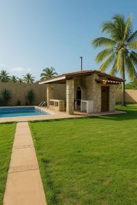 Swimmingpoolen hos eller tæt på Tu refugio tropical en Morrocoy