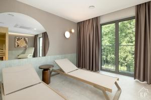 Postel nebo postele na pokoji v ubytování Apartament Sand Dunes 9 Dziwnów EPapartamenty + 124 fotografií