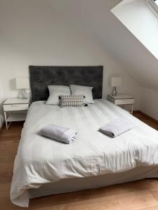 En eller flere senge i et værelse på Duplex au pied de la ville