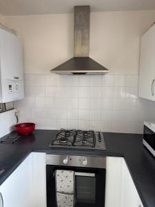 Η κουζίνα ή μικρή κουζίνα στο Bright & Cozy 1-Bedroom Flat in a Quiet Sutton