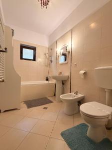 Et badeværelse på Băneasa apartment