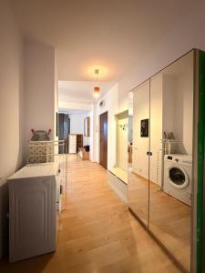 En eller flere senge i et værelse på Băneasa apartment