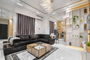 Posezení v ubytování Accurate Homes