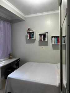 Postel nebo postele na pokoji v ubytování Casa ampla, lugar tranquilo