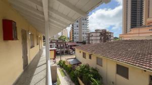 Bygningen som lejlighedshotellet ligger i