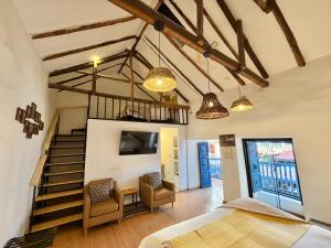 Et tv og/eller underholdning på CASA CRISTOBAL Siete Cuartones