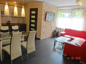 Kuchyňa alebo kuchynka v ubytovaní Apartament Kryształowy