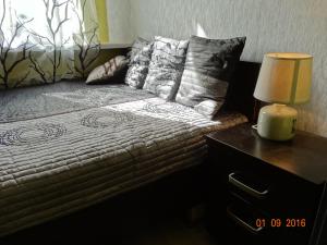 Posteľ alebo postele v izbe v ubytovaní Apartament Kryształowy