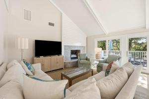 TV/trung tâm giải trí tại Hellenic Haven home