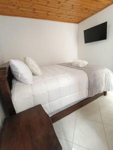 Ένα ή περισσότερα κρεβάτια σε δωμάτιο στο Apartamento cómodo, tranquilo con parqueadero, excelente ubicación