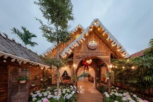 Zahrada ubytování Scenic Mountain Ecolodge Ninh Binh