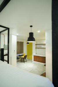 Un pat sau paturi într-o cameră la Ruca Liwa