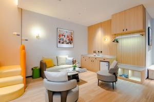 Kuchyň nebo kuchyňský kout v ubytování Miomi Family Hotel + 149 fotografií