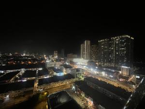 Udsigt til Melaka eller udsigt til byen taget fra lejligheden